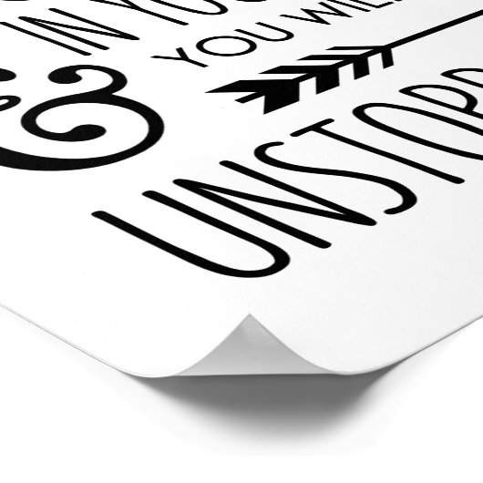 Geloof in jezelf Inspirerend Poster (Hoek)