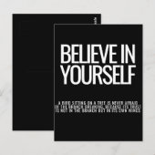 Geloof in jezelf - Inspirerend quote Briefkaart (Voorkant / Achterkant)