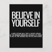 Geloof in jezelf - Inspirerend quote Briefkaart (Voorkant)