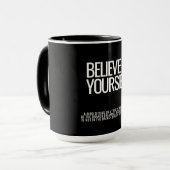 Geloof in jezelf Inspirerend quote Mok (Voorkant links)