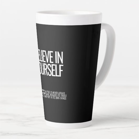 Geloof in jezelf Inspirerend quote Mok (Rechterhoek)