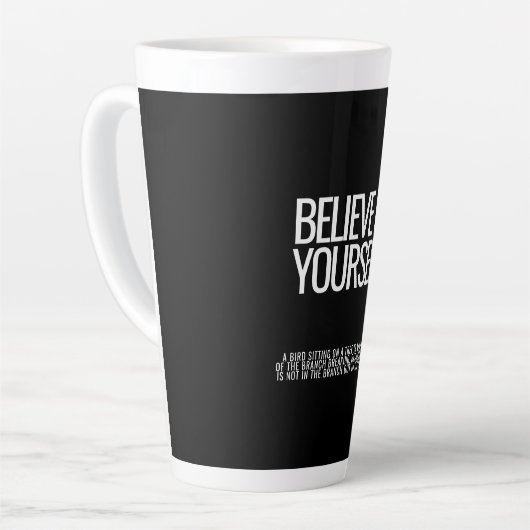 Geloof in jezelf Inspirerend quote Mok (Linkerhoek)