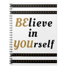 Geloof in jezelf Inspirerende quote Notitieboek