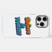 Geloof in jezelf iPhone hoesje (Achterkant horizontaal)