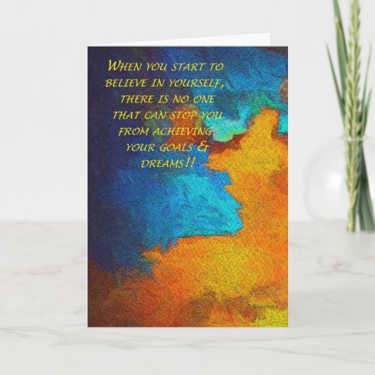 Geloof in jezelf kaart (Voorkant)