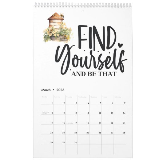 Geloof in jezelf kalender (Mar 2026)