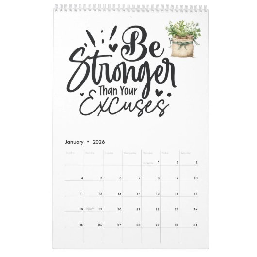 Geloof in jezelf kalender (Jan 2026)