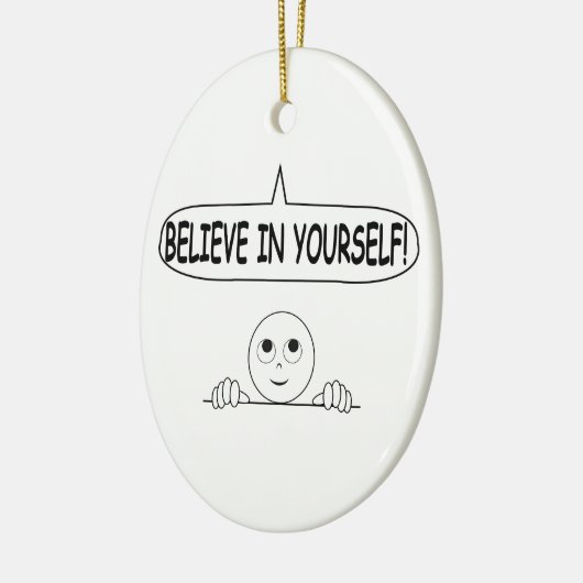 Geloof in jezelf keramisch ornament (Links)