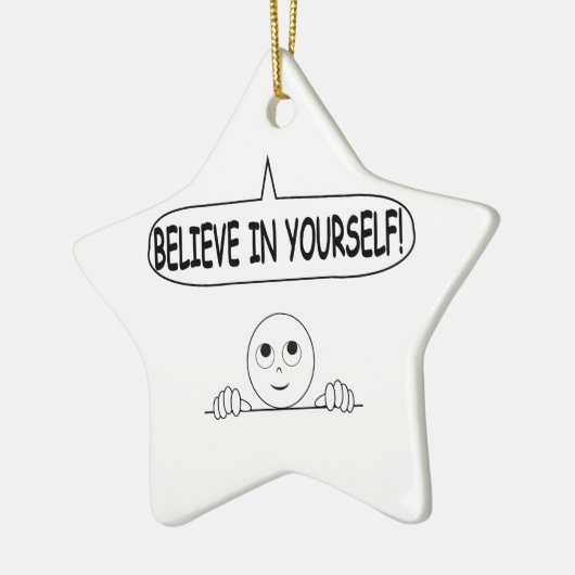 Geloof in jezelf keramisch ornament (Links)