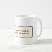 Geloof in jezelf koffiemok (Voorkant rechts)