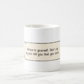 Geloof in jezelf koffiemok (Center)