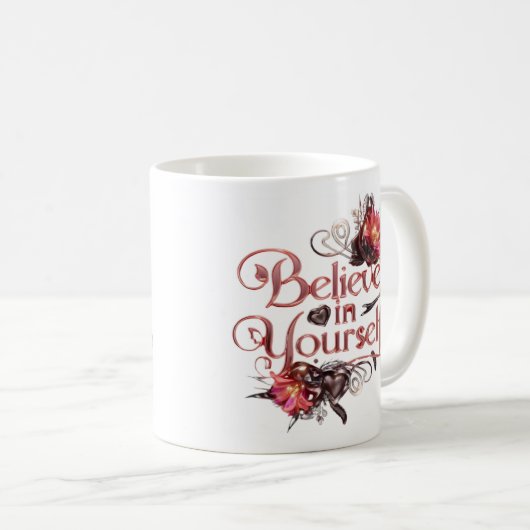 Geloof in jezelf, koffiemok (Voorkant rechts)