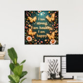 Geloof in jezelf - Krachtige Eigen Motivatie #1 Poster (Thuiskantoor)