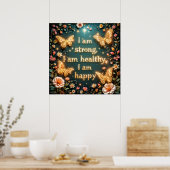 Geloof in jezelf - Krachtige Eigen Motivatie #1 Poster (Keuken)