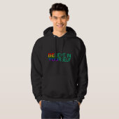 GELOOF IN JEZELF LGBT Pride Month LGBTQ Rainbow Hoodie (Voorkant volledig)