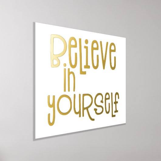 Geloof in jezelf Luxe Real Folie Prints (Laagn)