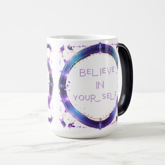 Geloof in jezelf magische mok (Voorkant rechts)