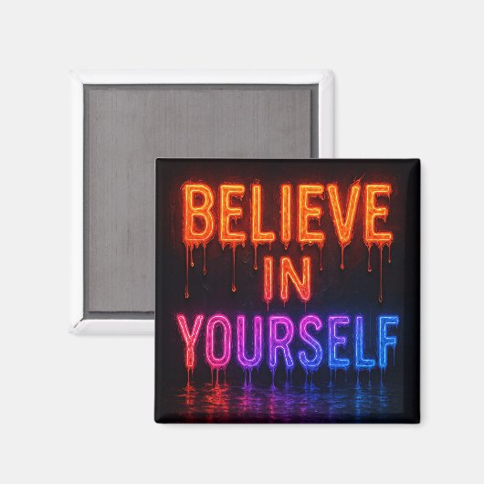 Geloof in jezelf magneet (Voorkant / Achterkant)