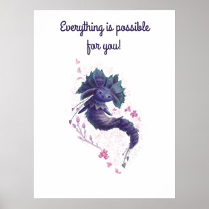 Geloof in jezelf motivatie kind poster