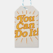 Geloof in jezelf - Motivatie Label Sticker wit Cadeaulabel (Voorkant)