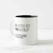 Geloof in jezelf Motivatie Mok (Voorkant links)