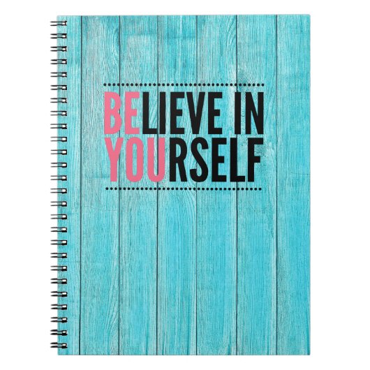 Geloof in jezelf Motivatie Notitieboek (Voorkant)