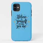 Geloof in jezelf Motivatie offerte ontwerp Case-Mate iPhone Case (Achterkant)
