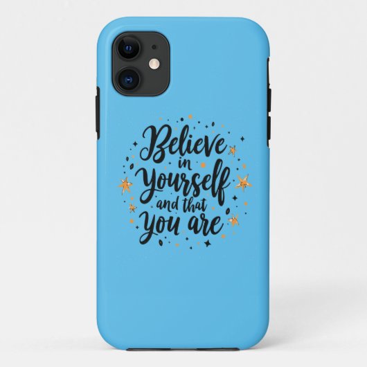 Geloof in jezelf Motivatie offerte ontwerp Case-Mate iPhone Case (Achterkant)