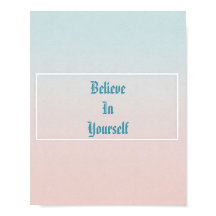 Geloof in jezelf Motivatie Poster