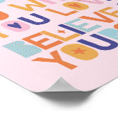 Geloof in jezelf Motivatie Poster (Hoek)