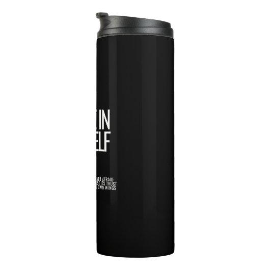 Geloof in jezelf Motivatie thermische tuimelaar Thermosbeker (Geroteerd rechts)