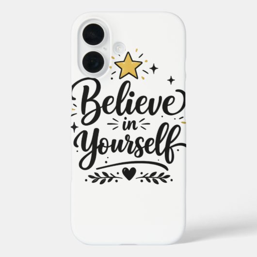 Geloof in jezelf motivatietelematras. Case-Mate iPhone case (Achterkant)