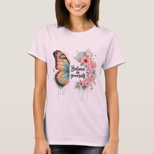 Geloof in jezelf Motiverend ontwerp - Teal Ora T-shirt