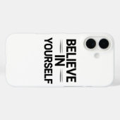 GELOOF IN JEZELF – Motiverende Quote Telefoon Case-Mate iPhone Case (Achterkant (horizontaal))