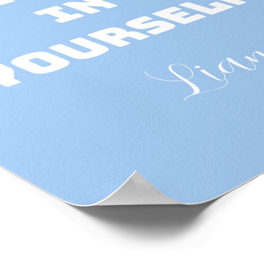 Geloof in jezelf, Muurkunst voor kinderen Poster (Hoek)