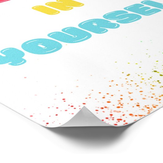 Geloof in jezelf, Muurkunst voor kinderen Poster (Hoek)