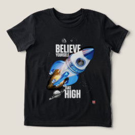 Geloof in jezelf Neem hoogte Tri-Blend Shirt