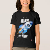 Geloof in jezelf Neem hoogte Tri-Blend Shirt (Voorkant)