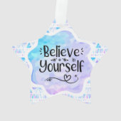 Geloof in jezelf ornament (achterkant)