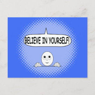 Geloof in jezelf positief denken briefkaart