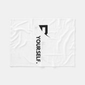 Geloof in jezelf positieve boodschap motivatie mij fleece deken (Voorkant (Horizontaal))