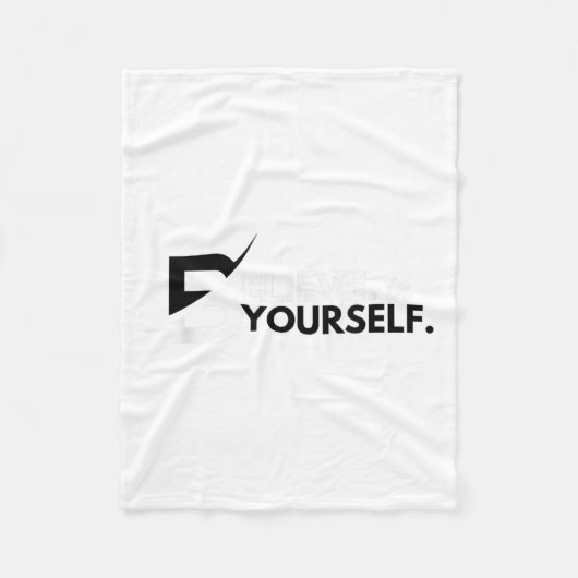 Geloof in jezelf positieve boodschap motivatie mij fleece deken (Voorkant)