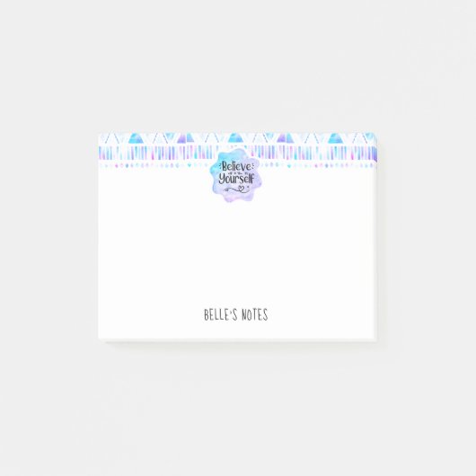 Geloof in jezelf post-it® notes (Voorkant)