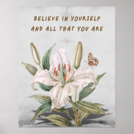 Geloof in jezelf poster