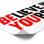 Geloof in jezelf poster (Hoek)