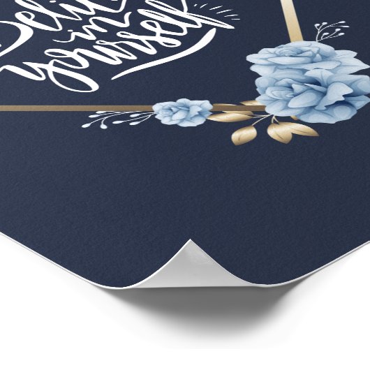 Geloof in jezelf poster (Hoek)