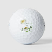 Geloof in jezelf Quote Daisies Golfballen (Voorkant)