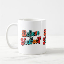 Geloof In Jezelf Retro Motiverende Typografie Quot