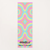 Geloof in jezelf Retro Stijlvol Yogamat (Voorkant)