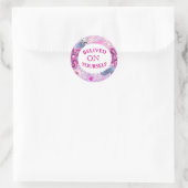 GELOOF IN JEZELF RONDE STICKER (Tas)